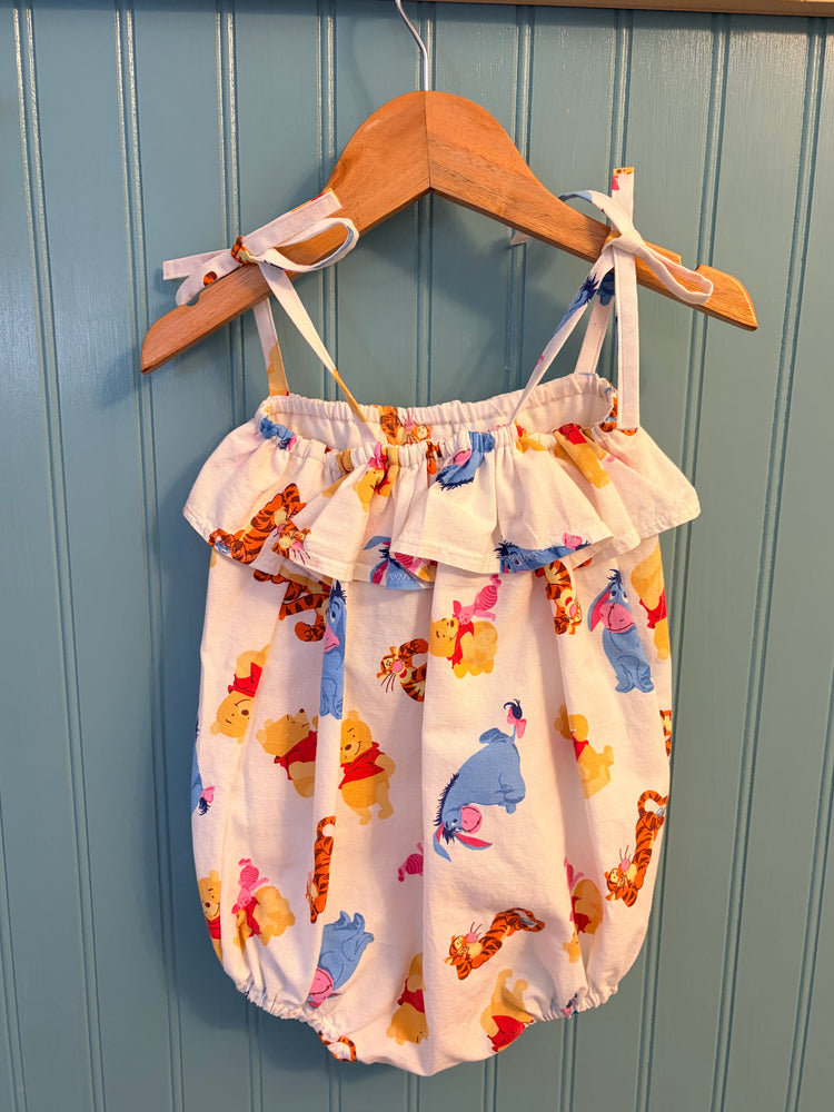 OOAK Pooh Bubble Romper Size 2/3