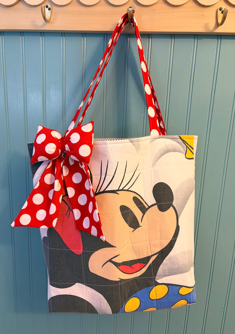 Mickey & Minnie Quilted Tote