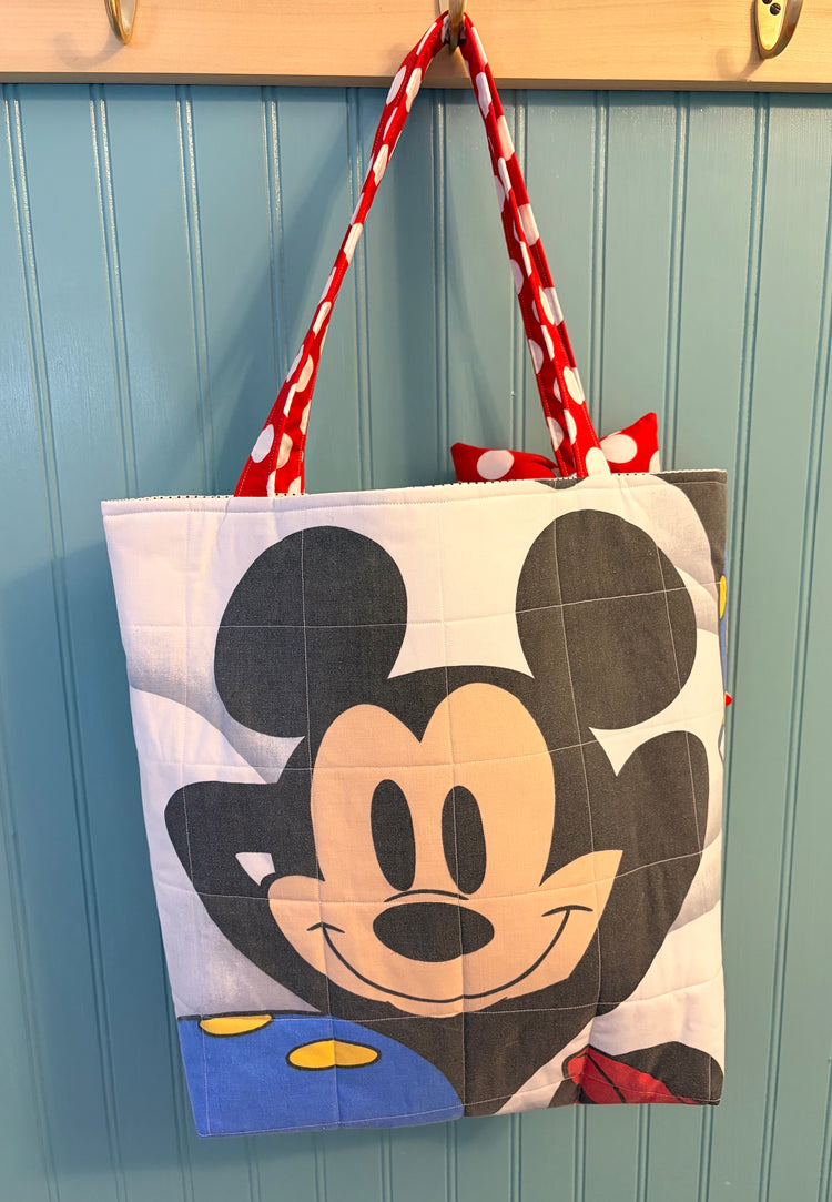 Mickey & Minnie Quilted Tote