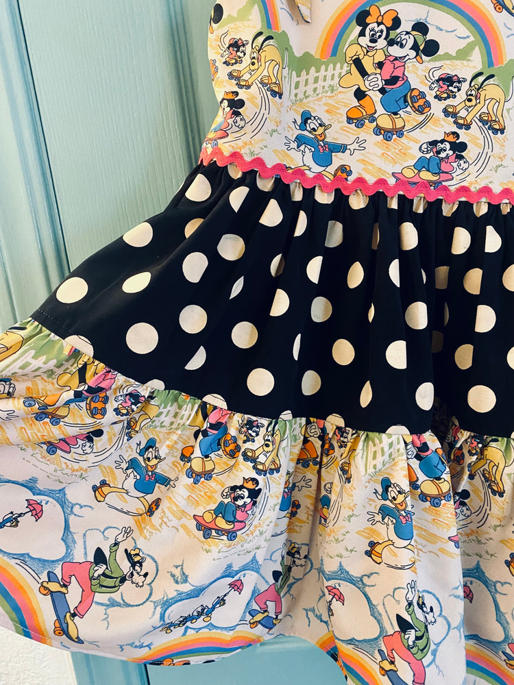 OOAK Retro Mouse Dress Size 6