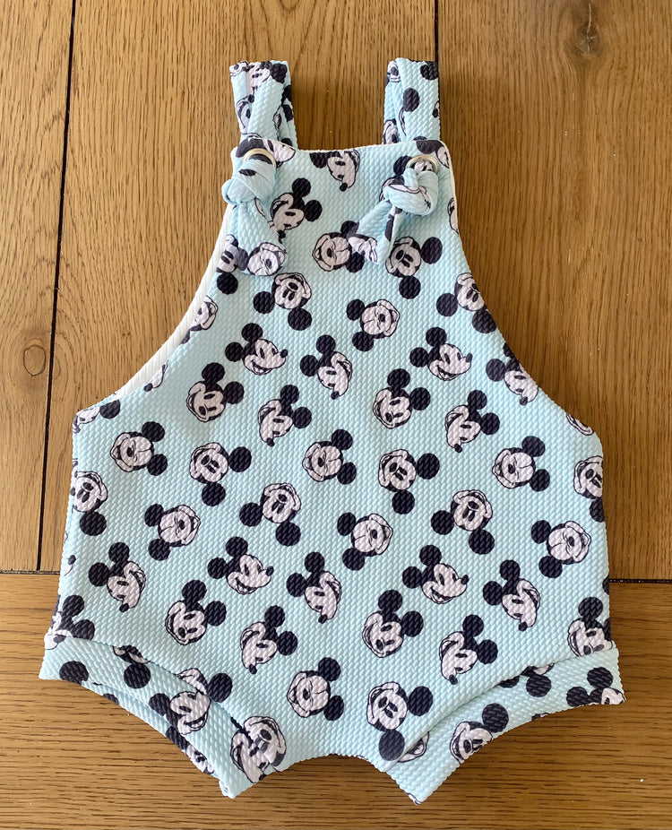 Retro Mouse Shortie Overalls