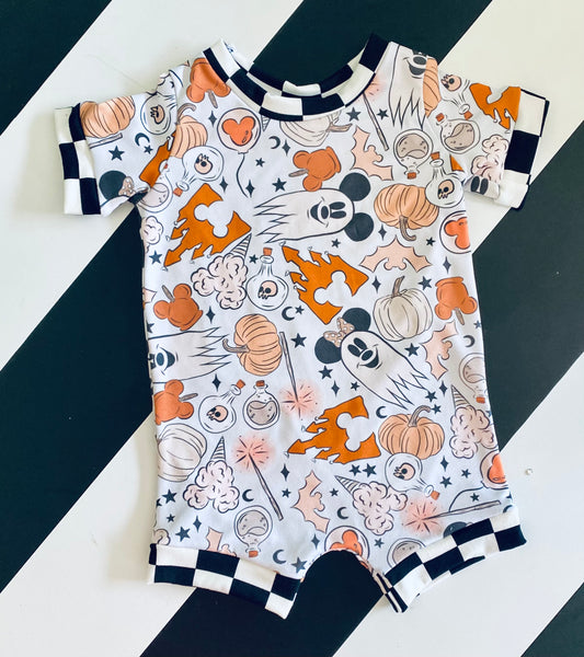 Halloween Tee Shirt Romper