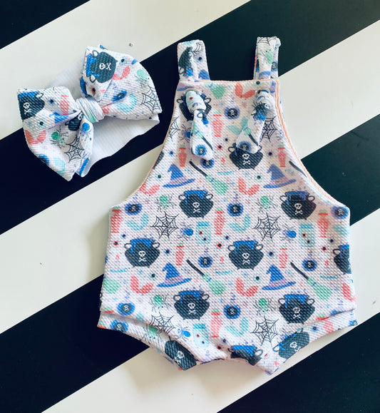 Little Witch Shortie Overalls