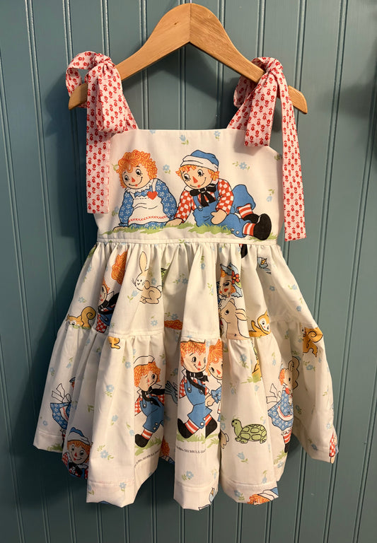 OOAK Raggedy Ann Dress SIZE 5
