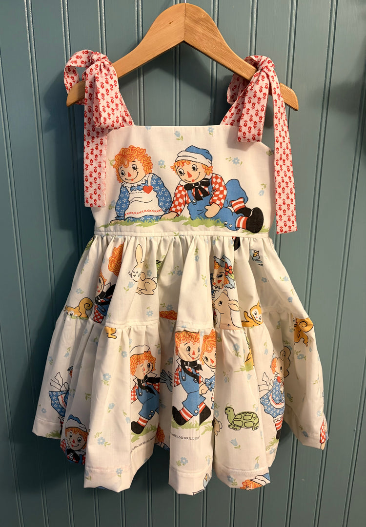 OOAK Raggedy Ann Dress SIZE 5