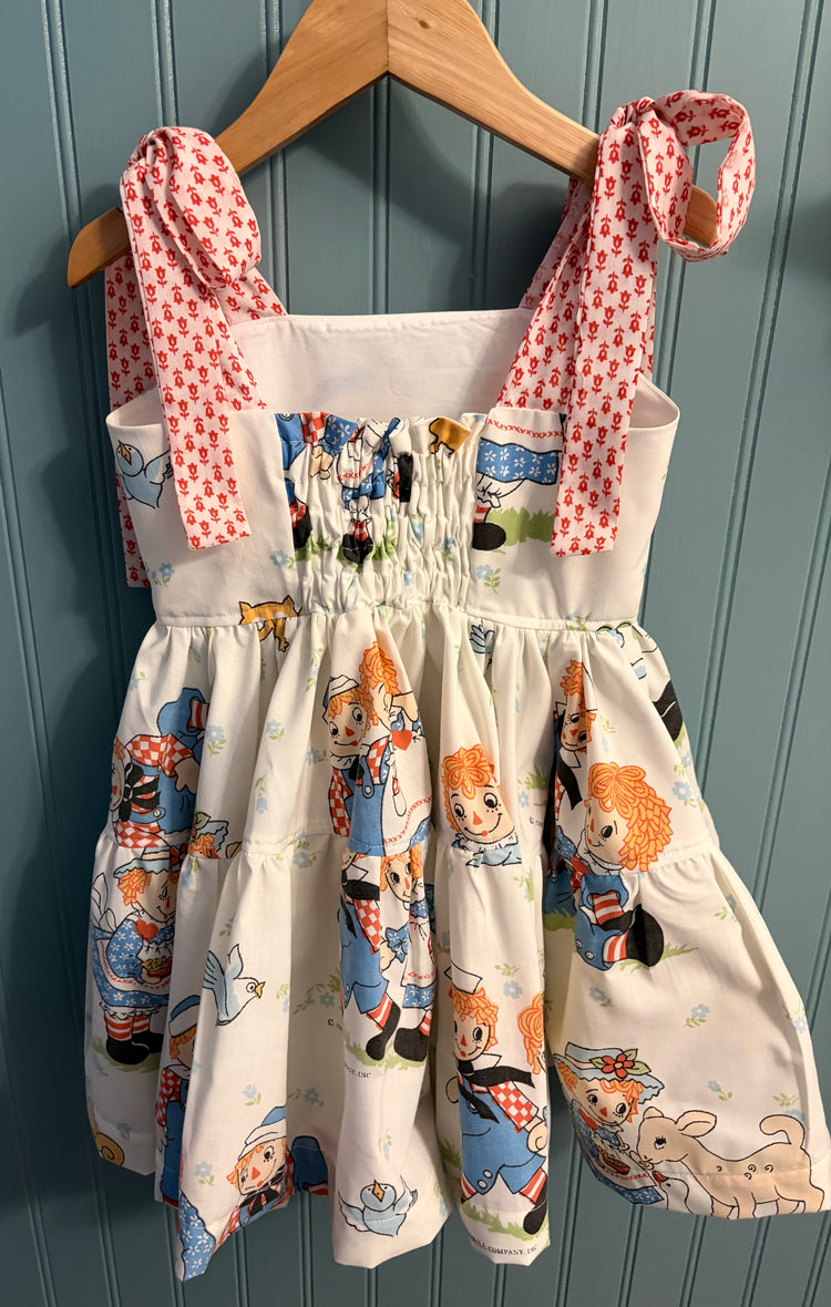 OOAK Raggedy Ann Dress SIZE 5
